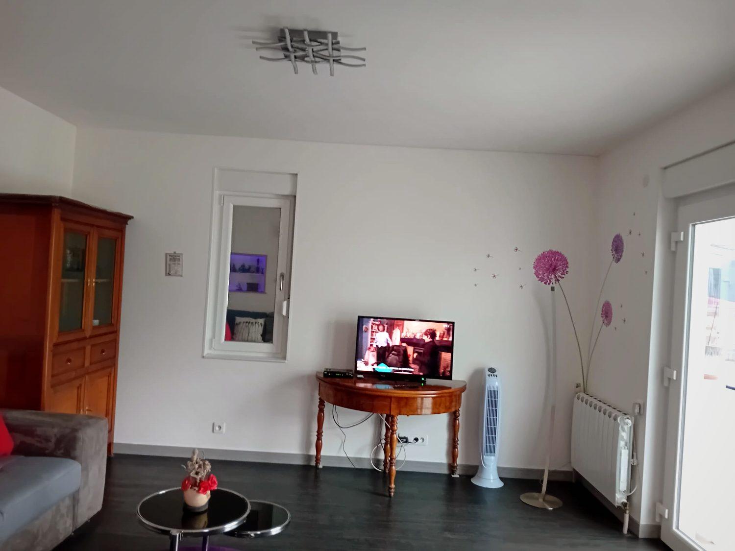 Le salon côté télévision